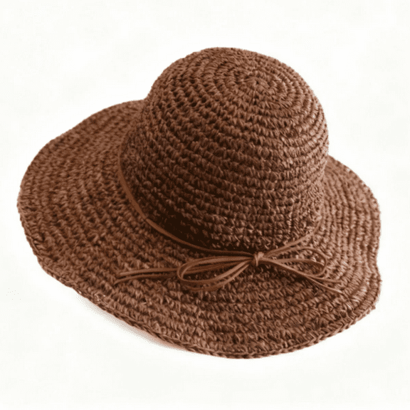 OIUUAK Sun Hats for Women, Straw Hats UPF 50 Sun Protection, Wide Brim Womens Beach Hat for Summer Going Out Beach Travel Vacation, Coffee