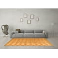 thumbnail image 3 of Ahgly Company Indoor Rectangle Abstract Orange Modern Area Rugs, 2' x 4', 3 of 4