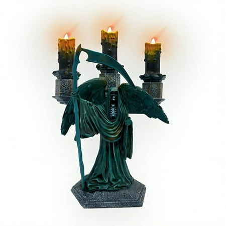 The Bradford Exchange Harry Potter Dark Art Candelabra Collection Issue #2: Riddle Family Grave Handcrafted and Hand-painted Illuminated Flameless Candle Halloween Decor 10-inches