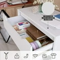 thumbnail image 4 of Homfa 4 Drawer Dresser, Modern Wood Chest of Drawers with Cutout Handles, White Tall Dresser for Bedroom Hallway Living Room, 4 of 7