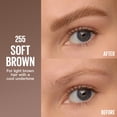 thumbnail image 3 of Maybelline Brow Inserts 2-in-1 Eyebrow Pencil and Brow Gel, Soft Brown, 3 of 8