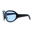 thumbnail image 3 of Oversized Dragonfly Large Round Butterfly Plastic Minimal Sunglasses Black - Blue, 3 of 4