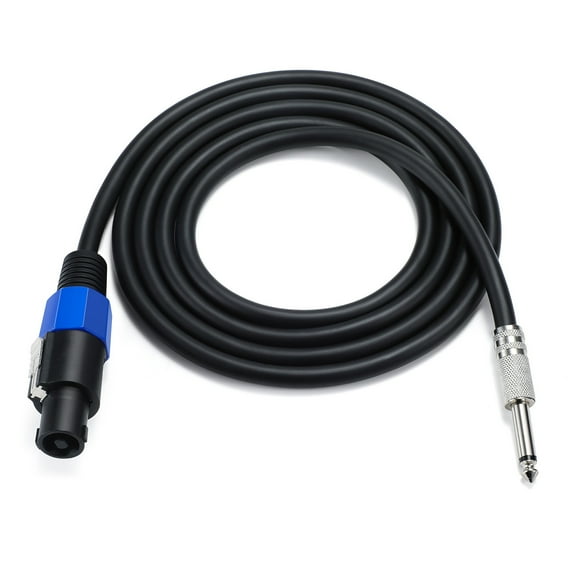 Speakon Male Connector to 1/4" Male Cable Speak-on to 1/4 Plug