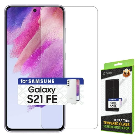 Cellet Premium 0.3mm Tempered Glass Screen Protector for Samsung Galaxy S21 FE (9H Hardness)