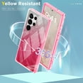 thumbnail image 6 of Dteck for Samsung Galaxy S24 Ultra Case, Slim Fit Anti-Yellow Shockproof Soft TPU Bumper + Hard Front Cover [No Screen Protector] Hybrid Protective Case for Samsung Galaxy S24 Ultra,Rose, 6 of 10