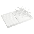 thumbnail image 4 of Unique Bargains PU Leather Jewelry Organizer Trays with Removable Dividers for Drawers White, 4 of 7