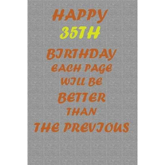 Happy 35th Birthday, (Paperback)