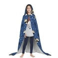 thumbnail image 3 of Honeii Raccoon blue point Print Poncho Cape, Cloak Coat, Snuggly Hooded Wearable Blanket, Hooded Cape For Teenagers,Halloween Costumes-Small, 3 of 7