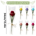 thumbnail image 3 of Ngheia Piper Stick Red Tulip Bouquet, Single Artificial Flower with Bag Bouquet for Memorial, 3 of 6