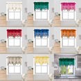 thumbnail image 3 of 1PC BONITA SOLID COLOR SHEER WAVY VALANCE WINDOW CURTAIN W/BEAD TRIM CASCADING, 3 of 4