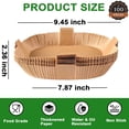 thumbnail image 3 of Air Fryer Disposable Paper Liner, Square Non-Stick Insert Parchment Paper Liners Air Fryer Oil-proof, 3 of 7