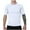 White, variant on WREESH Men's Quick-Drying Training T-Shirt Solid Color Short Sleeve Top for Fitness Running Sports Gray