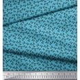 thumbnail image 3 of Soimoi Crepe Silk Fabric Artistic Leaves Printed Fabric 1 Yard 42 Inch Wide, 3 of 5