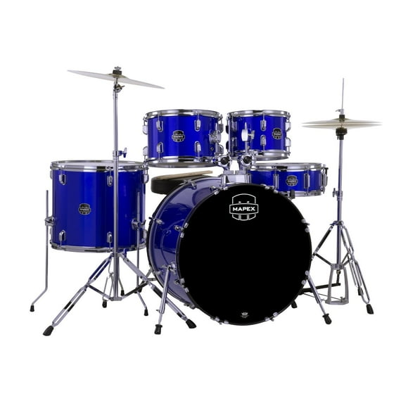 Batería MAPEX 5 pzs Serie COMET Color Índigo Blue CM5294FTC-IB-SC