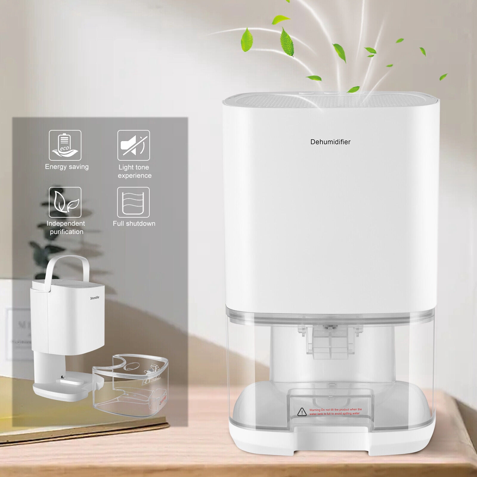 Electric Dehumidifier Tank Dehumidifier For Home Condensation Moisture Damp Portable Dehumidifier