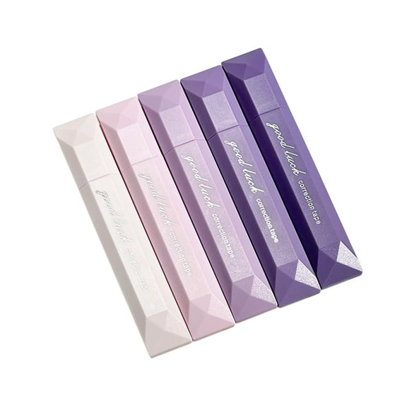 Student Correction Tape Set - Large Capacity Correction Tapes for Smooth & Effortless Correction - Portable Gradient Design, Compatible with Pens, Pencils, Gel Pens - 5 Pack, 30 Meters Total