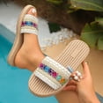 thumbnail image 5 of ATENAR Women Sandals Beach Fashion Sandals for Women Solid Color Womens Shoes Red 6.5, 5 of 9