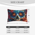 thumbnail image 3 of Fotbe Colorful Floral Skull A Pillow Cases - Envelope Closure - Luxury, Extra Soft, Cooling Pillow Covers - Wrinkle, Fade, Stain Resistant-20"x30", 3 of 8