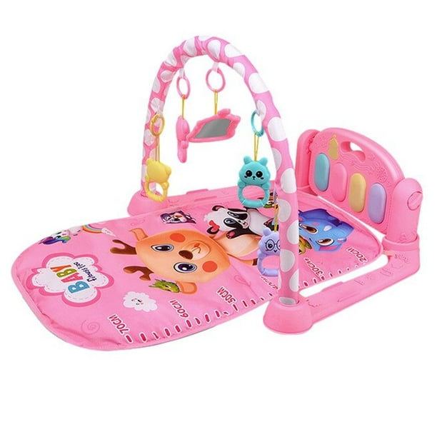 Gimnasio Tapete Play Mat Interactivo Jirafa Rosa