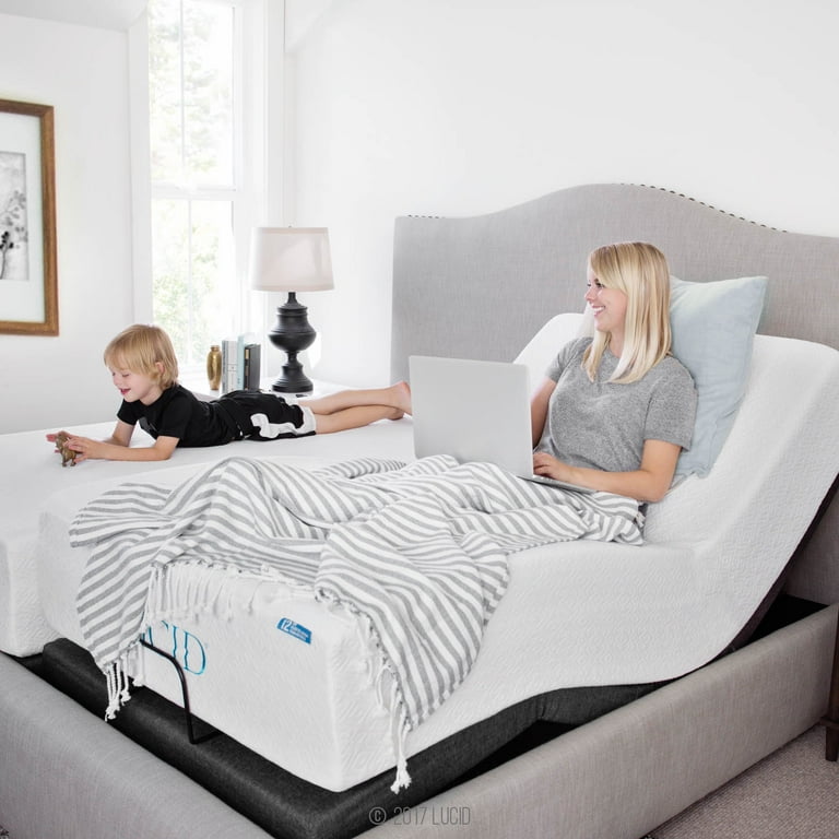 Lucid l300 adjustable hot sale bed base queen