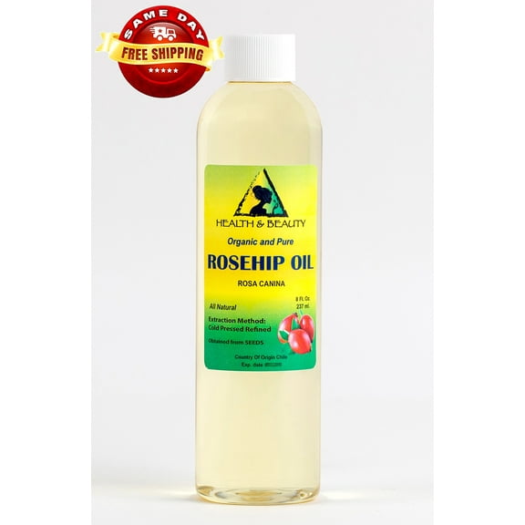 ROSEHIP SEED OIL REFINED ORGANIC CARRIER COLD PRESSED PREMIUM 100% PURE 8 OZ