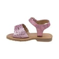 thumbnail image 3 of Laura Ashley Girls Chunky Glitter Toddler Sandals, Pink, 7, 3 of 5