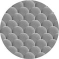 thumbnail image 1 of Ahgly Company Machine Washable Indoor Round Transitional Sonic Silver Gray Area Rugs, 3' Round, 1 of 7