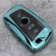 thumbnail image 4 of Funda protectora con soporte para llave con textura de fibra de carbono TPU, compatible con la serie X1 X5 X6/5 7, color verde, 4 of 8