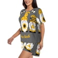 thumbnail image 2 of Naloa Bee Kind Women's Short-Sleeved Pajama Set, Loungewear, Summer pajamas, Breathable Cozy - 4X-Large, 2 of 9