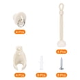 thumbnail image 2 of Uxcell 1Set Kit de Bungee y Tapón Final de Plástico para Persiana de Sol Interior/Exterior Beige, 2 of 5
