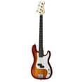 thumbnail image 2 of Gymax Full Size Electric Bass Guitar 4 String with Strap Guitar Bag Amp Cord Red New, 2 of 10