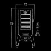 Pit Boss 3-Series Electric Vertical Smoker, Silver Hammertone - PBV3D1
