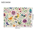 thumbnail image 4 of Yayeee Bath Rugs for Bathroom Floor Set of 2 Non Slip Fluffy Soft Absorbent Mat, Purple Cartoon Animals, 4 of 7