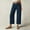 Navy A1, variant on Lodgix 2025 Women Mid Waist Crop Straight Leg Jeans Solid Stitch Detail Casual Fashion Trendy Denim Pants Without Belt Black XL