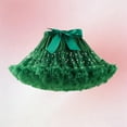 thumbnail image 3 of HAOTAGS Fluffy Skirts GirlsElastic Waist Adjustable Performance Mini Skirt Green M, 3 of 6