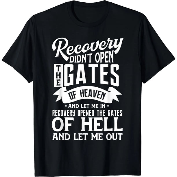 Camiseta para Mujer con Frase de Recuperación de Adicción - 12 Pasos AA - Regalo de Sobriedad