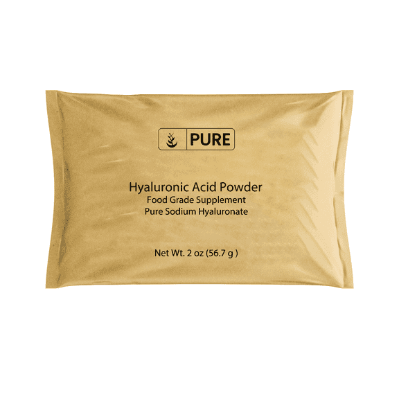 Pure Original Ingredients Hyaluronic Acid 2oz Water Soluble, Fine Powder