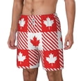 thumbnail image 2 of Uemuo Maple Leaves1 Pattern Mens Swim Trunks Quick Dry Board Shorts with Mesh Lining, Stretch Beach Shorts Quick Dry No-Chafing Board Shorts-X-Large, 2 of 9