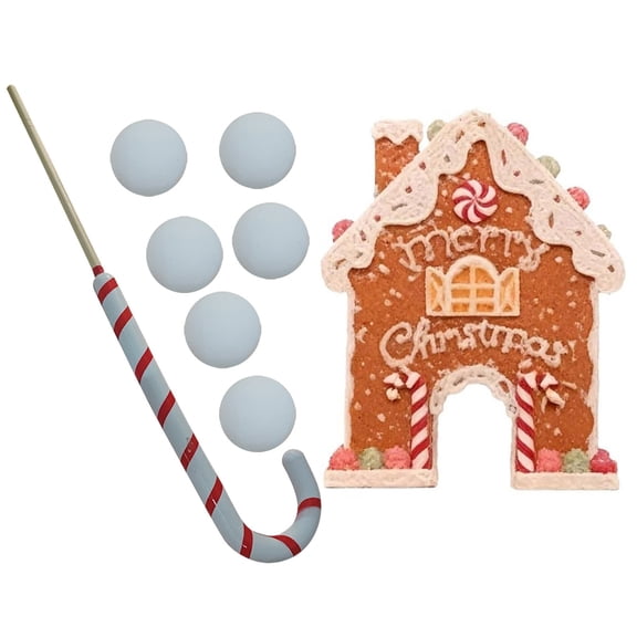 Christmas Mini Golf Game Set - Portable Obstacle Course for Indoor/Outdoor Fun, Holiday Party Games for Families & Kids, Brings Laughter to Xmas Gatherings