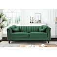 thumbnail image 4 of US PRIDE FURNITURE Hills Tufted Back Nailhead 2PCS Living Room set-Green, 4 of 5