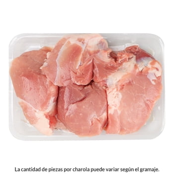 Pierna de cerdo en trozo por kg peso aprox por charola 800 a 900 g
