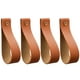 thumbnail image 1 of 4 pcs ganchos de cuero ganchos de cuero montados en la pared soportes de barra de cortina de cuero colgante de pared, 1 of 4