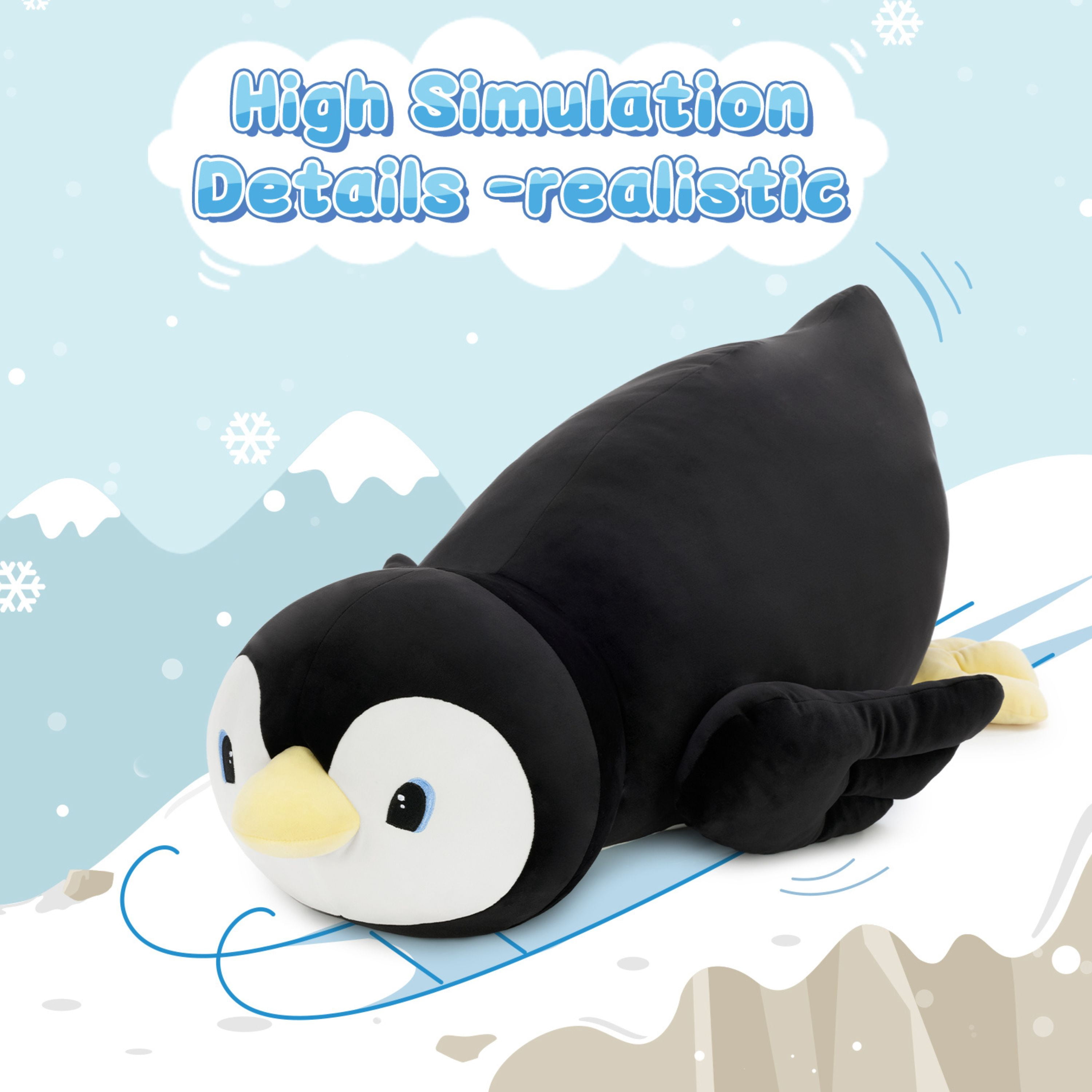Muiteiur 39" Penguin Stuffed Animal Large Penguin Plush Body Pillow