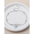 thumbnail image 3 of CACA LADY Nurse Bracelets Moonstone Anklet 925 Sterling Silver Nurse Stethoscope Bracelet Doctor Jewelry for Women, 3 of 6