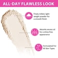 thumbnail image 4 of Loose Setting Powder Lightweight Matte Finish Rice Powder Makeup for Oil Control & Long Lasting Flawless Finish 24g, Ivory White, 4 of 12
