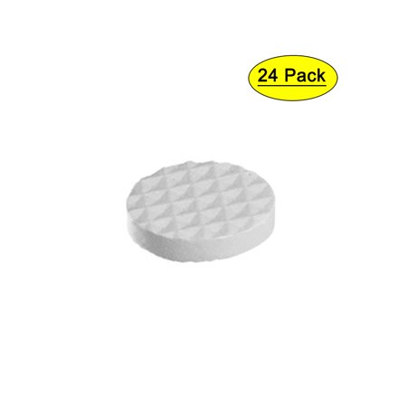 

18mm Dia Rubber Self Adhesive Anti-Skid Furniture Protection Pads White 24pcs