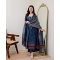 thumbnail image 4 of KLOSIA Women's Rayon Printed Anarkali Kurta and Pant with Dupatta Set, 4 of 7
