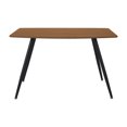 thumbnail image 3 of CorLiving Thea 4 Person Rectangular Engineered Wood and Metal Dining Table for Small Indoor Spaces, 3 of 7