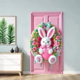 thumbnail image 4 of YWIYIUD 1PC Happy Easter Door Cover Easter Decorations, 71x35 Inch Easter Rabbit Eggs Door Banner Welcome Easter Banner Spring Theme Rabbit Door for Front Door Wall Indoor Outdoor Home Decor, 4 of 7