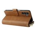 thumbnail image 6 of SaniMore for Samsung Galaxy A14 5G 3 in 1 Case, Zipper Purse Cover + Card Slots +  Kickstand + Detachable Lanyard Comprehensive Protective Shockproof Anti-drop Shell For Samsung A14 5G, Brown, 6 of 8